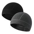 thumbnail image 1 of 2 Pieces Cotton Skull Caps for Men Women Helmet Liner Breathable Sleep Hat Chemo Headwear Running Cap, 1 of 7