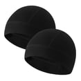 thumbnail image 1 of 2 Pieces Cotton Skull Caps for Men Women Helmet Liner Breathable Sleep Hat Chemo Headwear Running Cap, 1 of 7