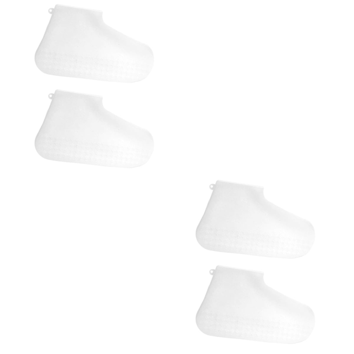 2 Pieces Crease Protector Foot Shoes Waterproof Covers White