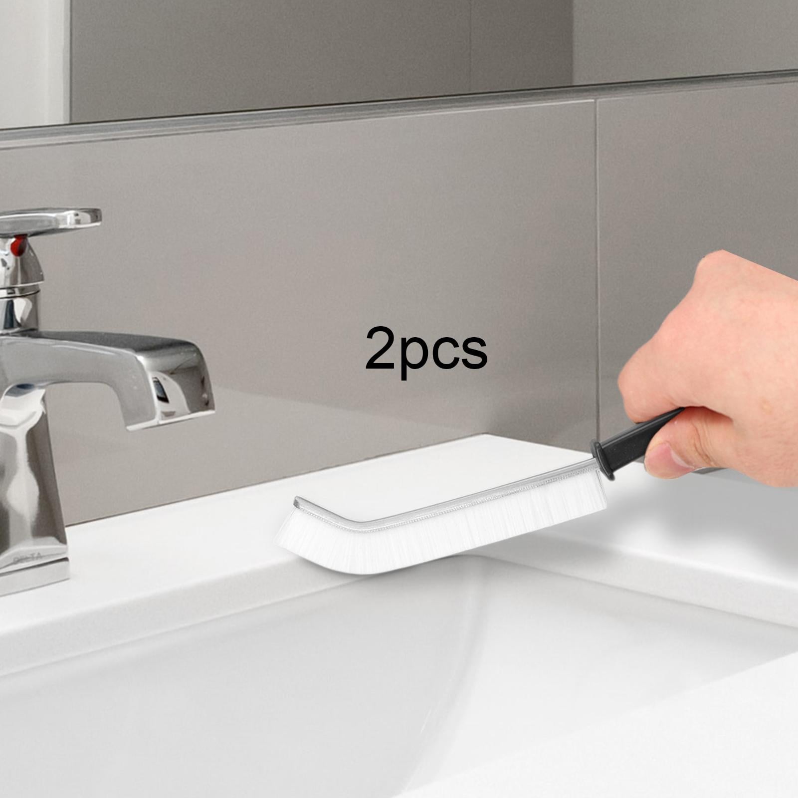 2 Pieces Crevice Cleaning Brush Multifunctional Gaps Brush, Door Track Cleaning Brush for Fan ...