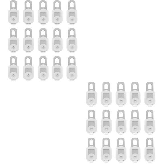 SEWACC Curtain Roller Stainless Steel for Curtain Installation Use 100Pcs 1.3X0.6In