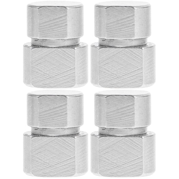 2 Pieces Damped Shaft Torque Hinges for Cabinet Doors Silver