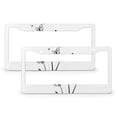 thumbnail image 1 of 2 Pieces Dandelion Butterflies License Plate Cover Country Rustic Dandelion Butterfly License Plate Frames Cover Holders Quality Aluminum Metal 2 Round Holes Car Accessories US Canada Standard, 1 of 6