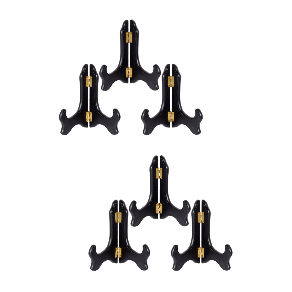 2 Pieces Decoration Gold Hoops Wooden Disc Stand Tray Display - Walmart.com