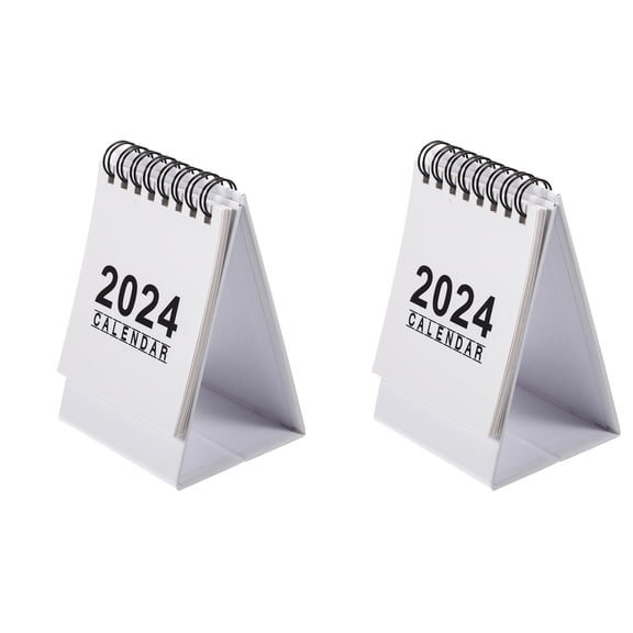 2 Pieces Desk Calendars The Lighthouse Daily Planner Desktop Calendar Halloween Inflatable Creative Calendar Accessories White Paper Office