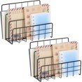 2 Pieces Desk Mail Organizer, Metal Mesh Small File Holders Letter
