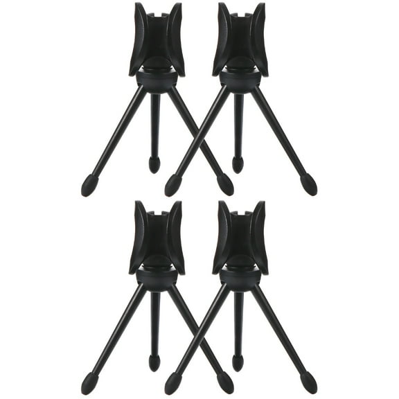 2 Pieces Desk Stand Mic Twin Mini Tripod Video Chat Professional