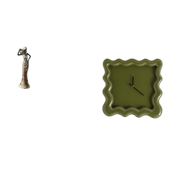 2 Pieces Desktop Figurine African Figurine Art Crafts Desk Collectible Resin Material for Home Living Room