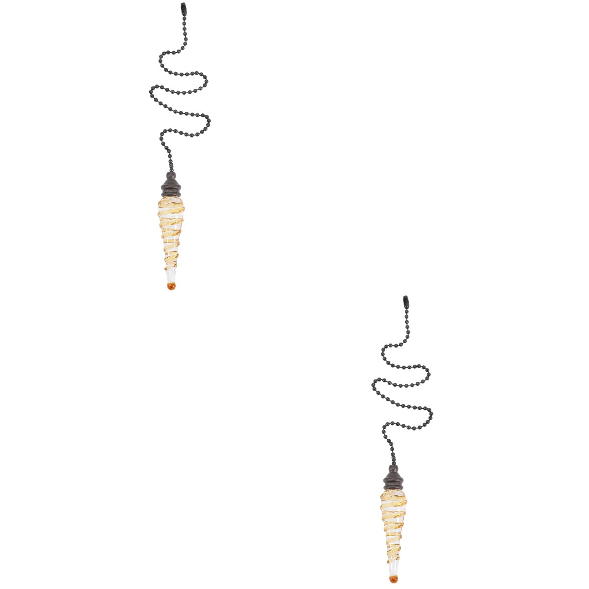 2 Pieces Diamond Decor Ceiling Fan Pull Chain Ornaments Light Pull