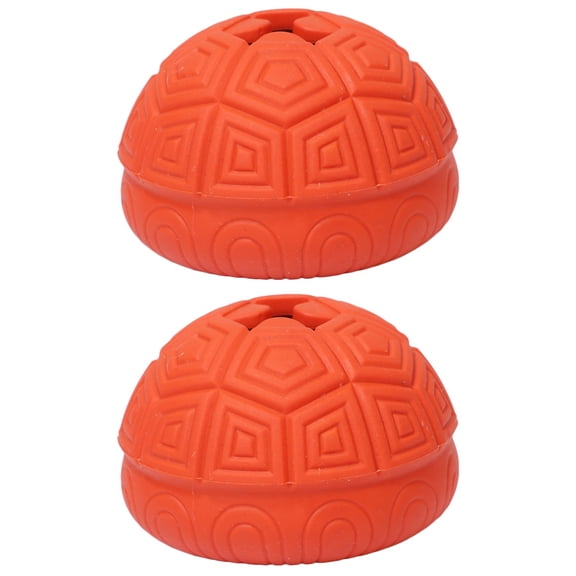 2 Pieces Dog Grinding Toy Tiny Puppy Toys for Blind Dogs Red