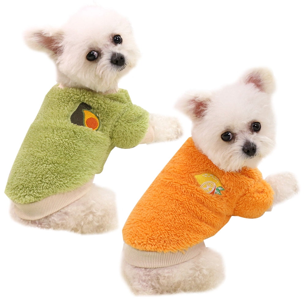 Pieces Small Dog Sweaters Fleece Clothes Winter Warm Puppy