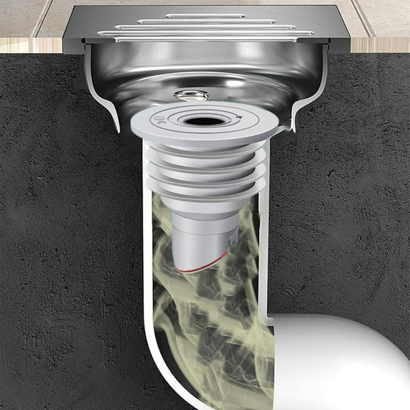 2 Pieces Drain Tube Hose Seal Deodorant Silicone Plug Sealing Plug Sewer Seal Ring Washing Machine for Bathroom Kitchen Cleaning Tools(60-65 mm Drain pipe Use)-Room Decor