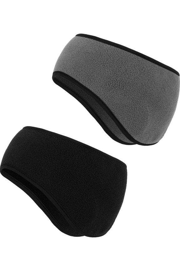 2 Pieces Ear Warmer Headbands Fleece Winter ear muffs for Adult Winter Using