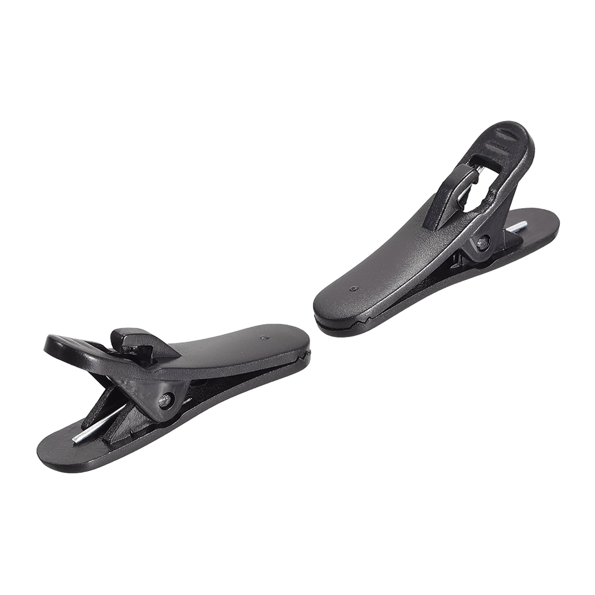 2 Pieces Earphone Clips Wire Hold Rotate Black Earphone Cable Clothing Clip for Headphone Wire
