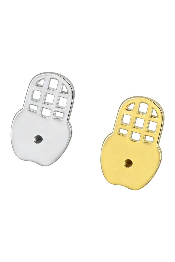 2 Pieces Earring Support Backings Soft Comfortable Design For Droopy Earlobes Gold Silver Options For All Day Wear