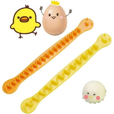 2 Pieces Egg Slicer, Fancy Cut Eggs, Egg Cutter for Hard Boiled Eggs,Cute Shape for Children's Bento Lunch Dishwasher Safe and Easy to Clean 2 Slicing Styles