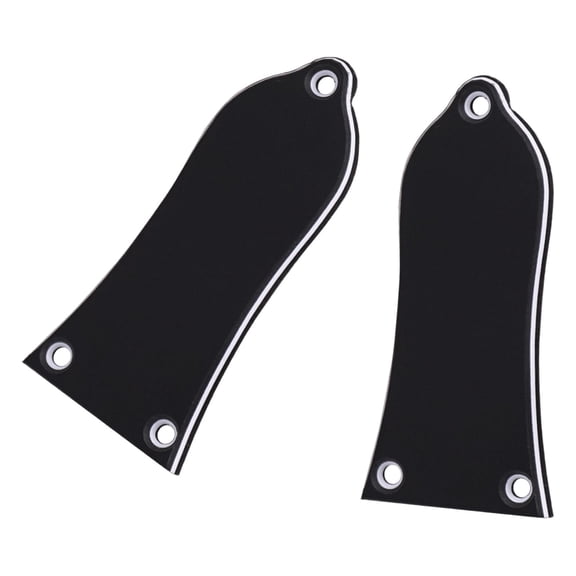 2 Pieces Electric Guitar Neck Plate Replacement Part Accessory ,Neck Joint Plate for Bass Style D