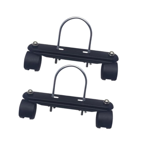 2 Pieces Electric Heater Frame Base 360 Degree Rotatable Wheels Carbon Steel Compatible for Oil Filled Heaters