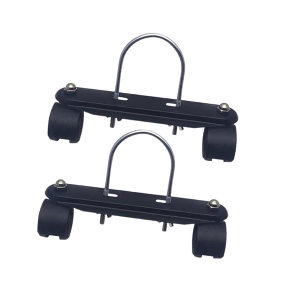 2 Pieces Electric Heater Frame Base 360 Degree Rotatable Wheels Carbon Steel Compatible for Oil Filled Heaters