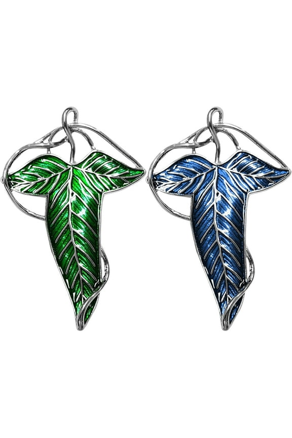 2 Pieces Of Elven Leaf Brooches, Medieval Brooches, Women's Brooches, Personalized Brooches, Vintage Brooches, Perfect For Lord Of The Rings Lovers And Hobbit Lovers