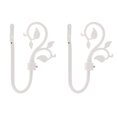 thumbnail image 1 of 2 Pieces European Metal Curtain Hook Window Drapery Tieback Hanger Pick White, 1 of 7