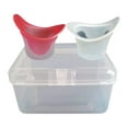 thumbnail image 1 of 2 Pieces Eye Cleaning Cups Eye Flush Bath Rinse Cup Reusable with Storage Container for Travel and Home Use, 1 of 9