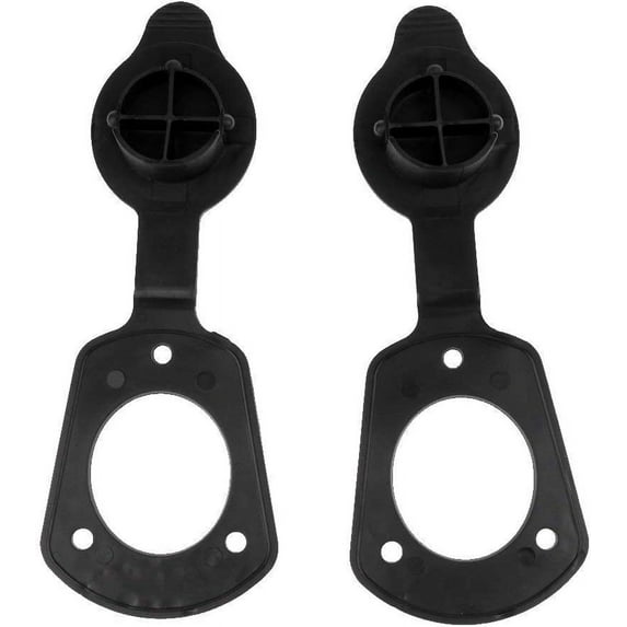 2 Pieces Fishing Rod Holder Cap and Gasket Kit fit for Flush Mount Rod Holder Kayak Boat Fishing Accessory