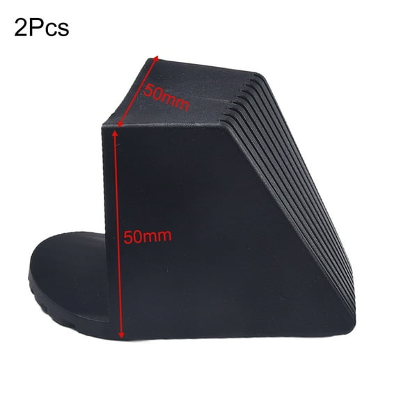 2 Pieces Fitness Equipment End Cap Gym Equipment Rubber End Cap Floor Protectors Replacement Square End Cover Gym Accessories 50*50Mm