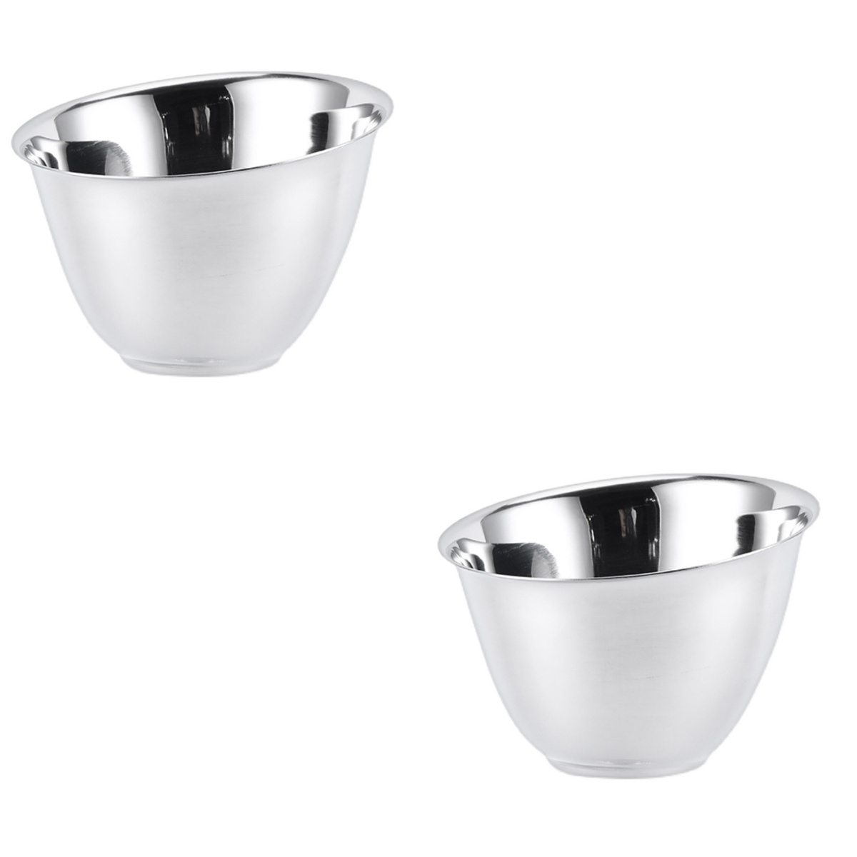 2 Pieces Flatware Stackable Slanted Bowls Salad Mixes Buffet Angled