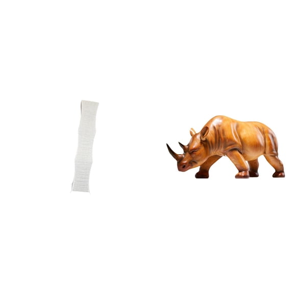 2 Pieces Floor Lamp Shade Rhinoceros Statue Minimalist Lampshade Paper Material for Living Room Bedroom Study Room Decor