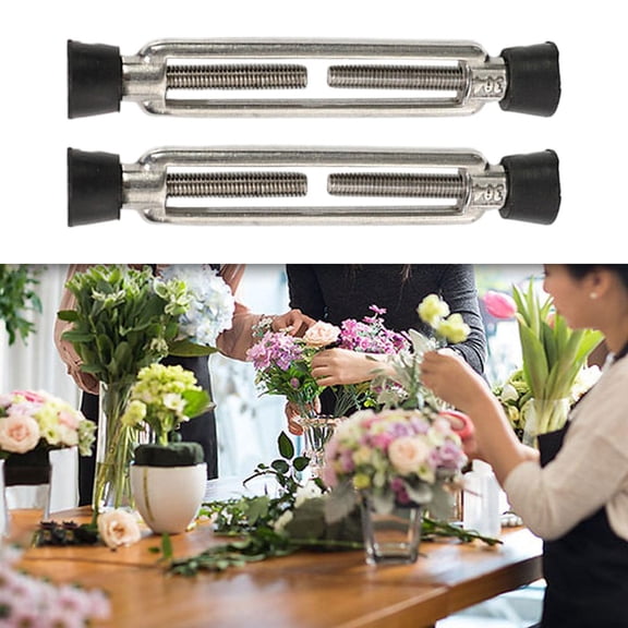2 Pieces Flower Arranger Floral Arrangement Floral Cage Tabletop Holder Arranger Arranging Twistable Floral Frog Flower Frog 79 to 127mm