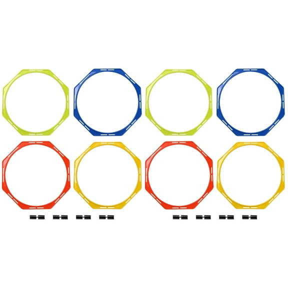 2 Pieces Football Training Circle Equipment Agility Hexagon