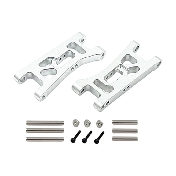 2 Pieces Front Suspension Arm RC Car Swing Arm Control Arm Metal Replacement for 1/24 Scale Wltoys 244016 Model