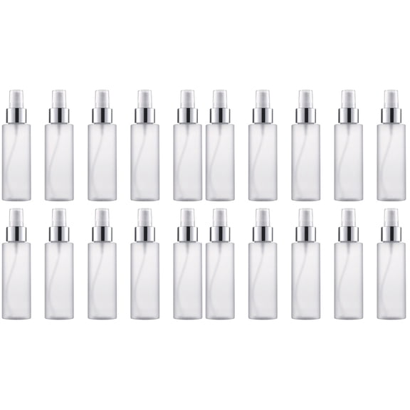 RENACLIPY Portable Multi-Use Lotion Dispenser, Frosted White Refillable Travel Bottle for Skincare and Beauty Products