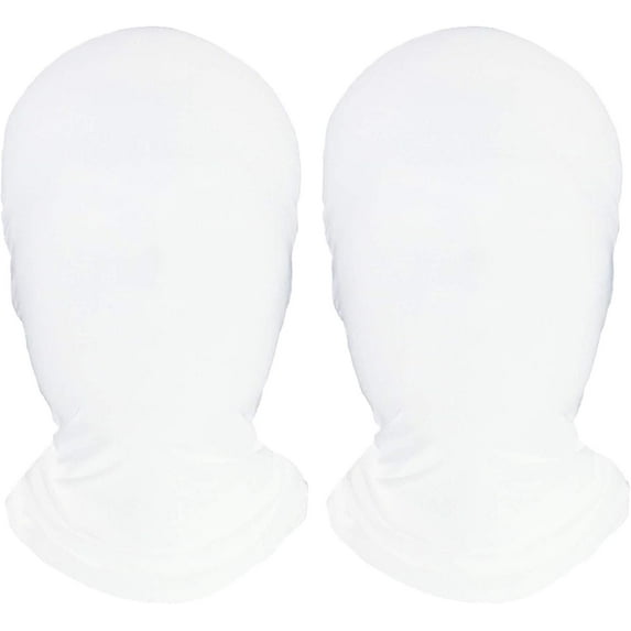 2 Pieces Full Face Mask, BW 2nd Skin Masks,Halloween Spandex Hood for Unisex Cloth