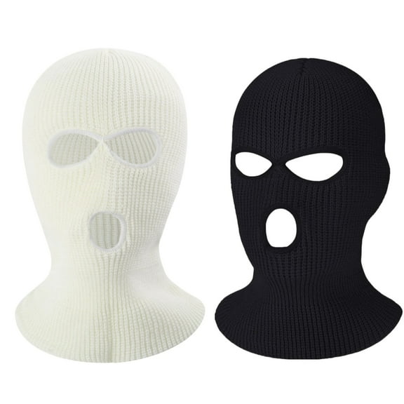 2 Pieces Full Face Mask Cover Ski Mask Winter Balaclava Cap Knitted Face Cover for Winter Outdoor Sports
