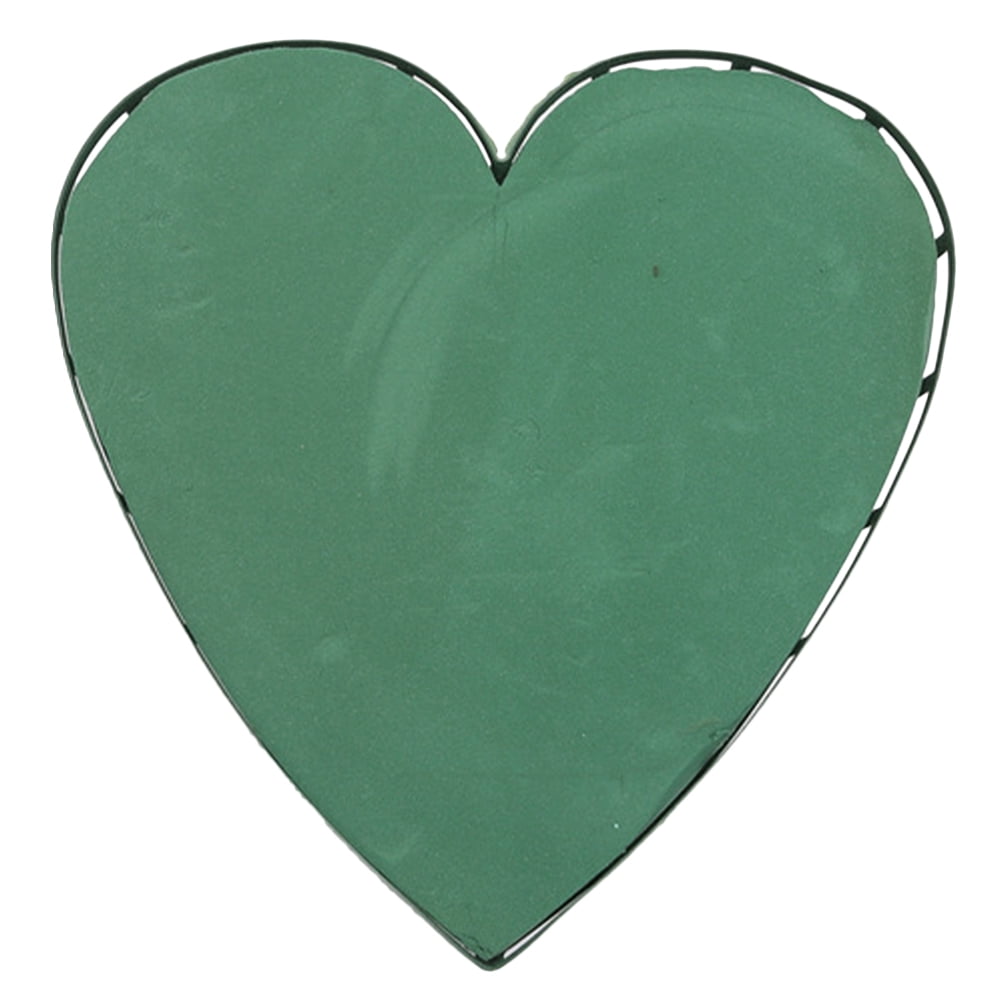 WRISTBIQUE Floral Foam Base Heart Shaped Suction Cup Leak Proof for Wedding Car Flower Arrangements