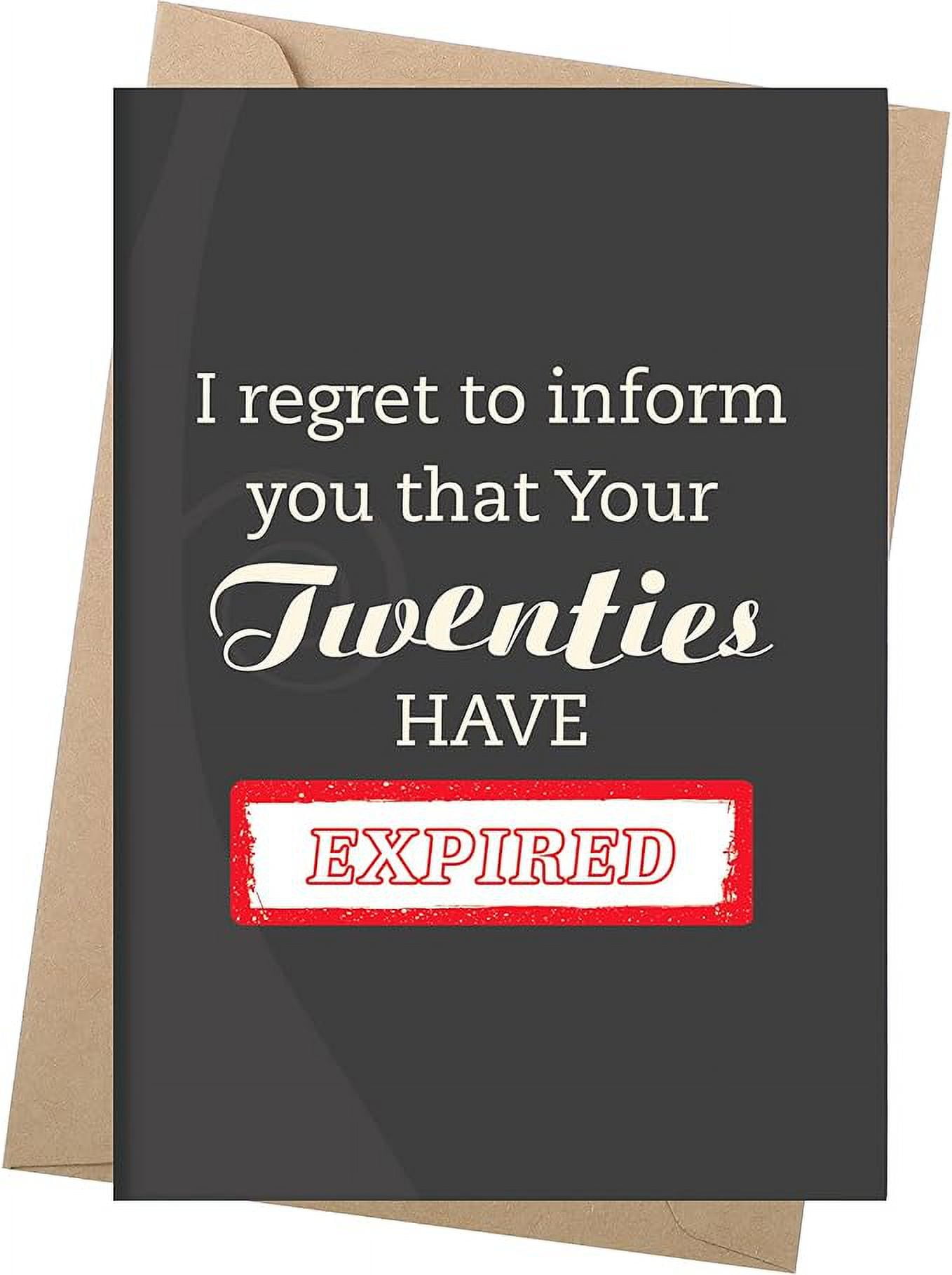 2 Pieces Funny 30th Birthday Card for Men or Women Birthday Card with