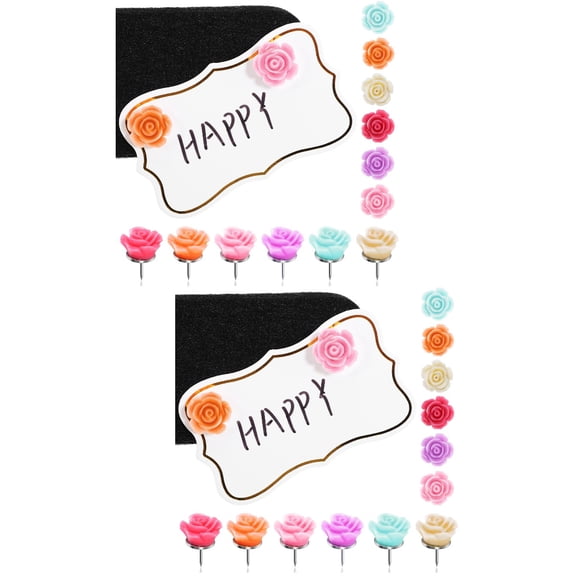 2 Pieces Funny Push Pins Thumbtacks Art Fixing Nails