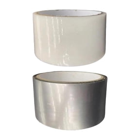 2 Pieces Funny Sticky Ball Rolling Tapes Strong Adhesion DIY Toy for Playing Milky Gray