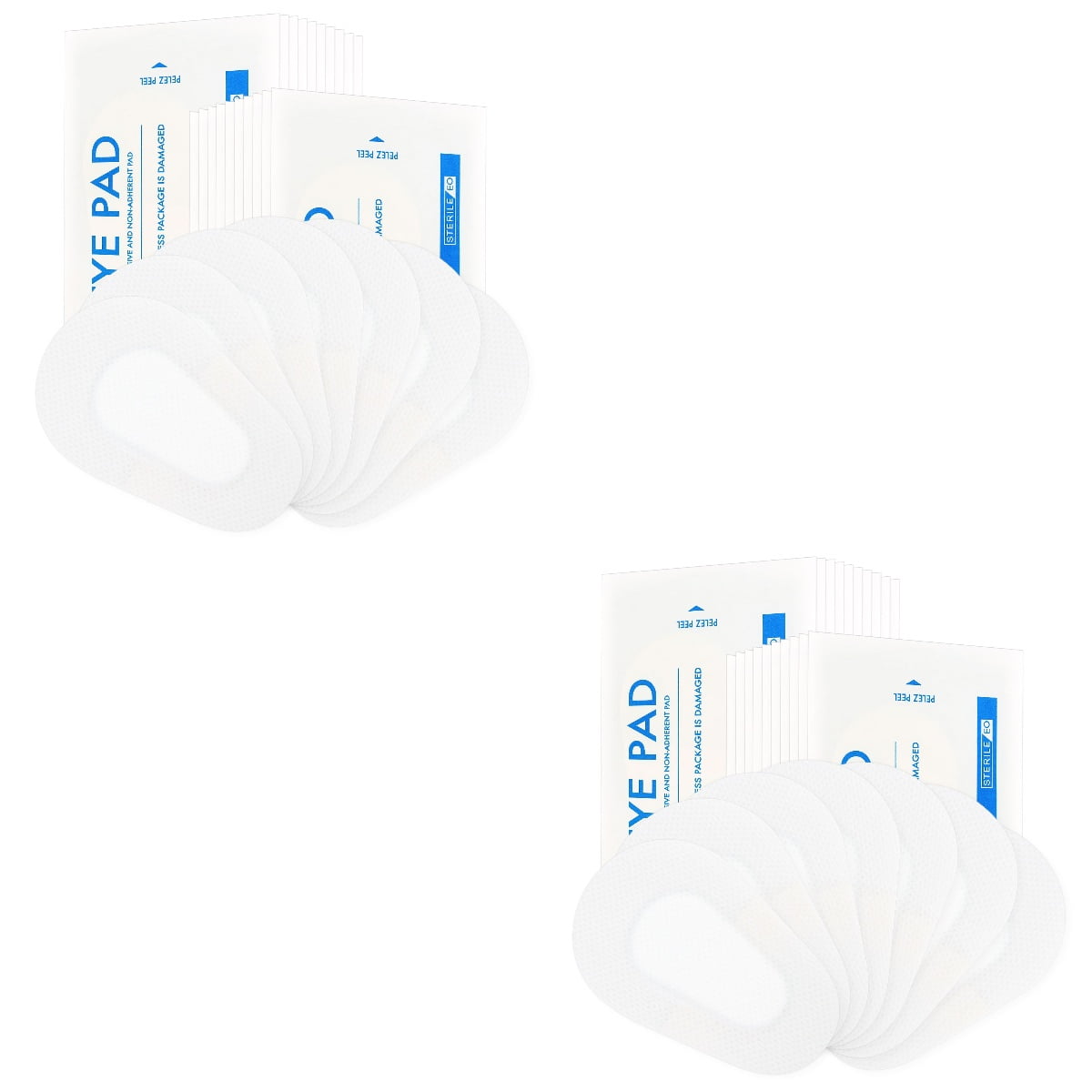 2 Pieces Gauze Pads Selfadhesive Eye Patch Eye Stickers Sterile Nonwoven Eye Patch Eye Patch