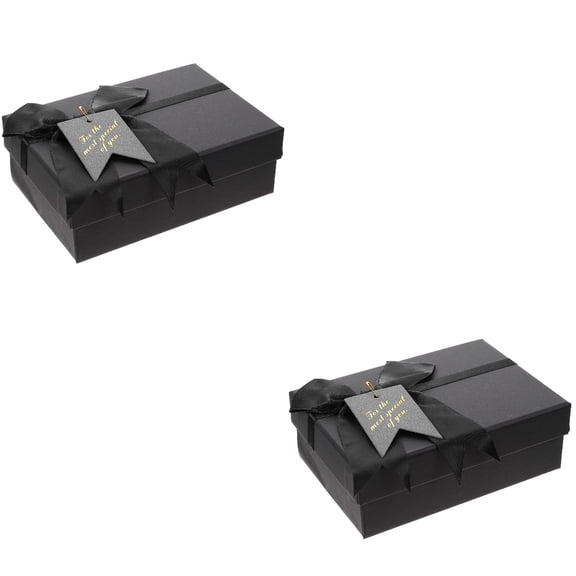 2 Pieces Gift Packaging Empty Box Bright Color Valentine's Day