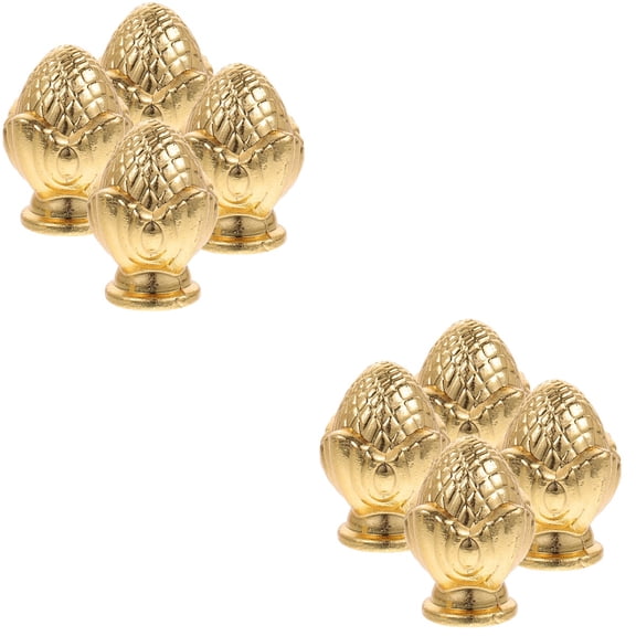 2 Pieces Golden Lamp Cap Decoration Rechargeable Light Bulb Desk Tagger Labels Candle