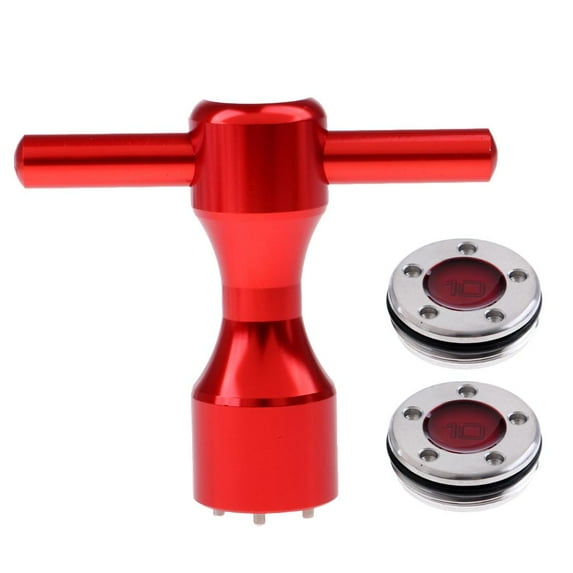 2 Pieces Golf Custom Weights + Wrench For Putters 10G Red