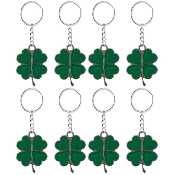 Set of 2 Green Leaf Keychains, Unique Bag Charms for Men, Trendy Key Holder Accessories for Keys and Bags
