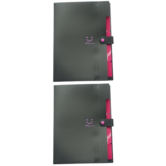 2 Pack Hat Storage Snap Closure Folder Expanding File