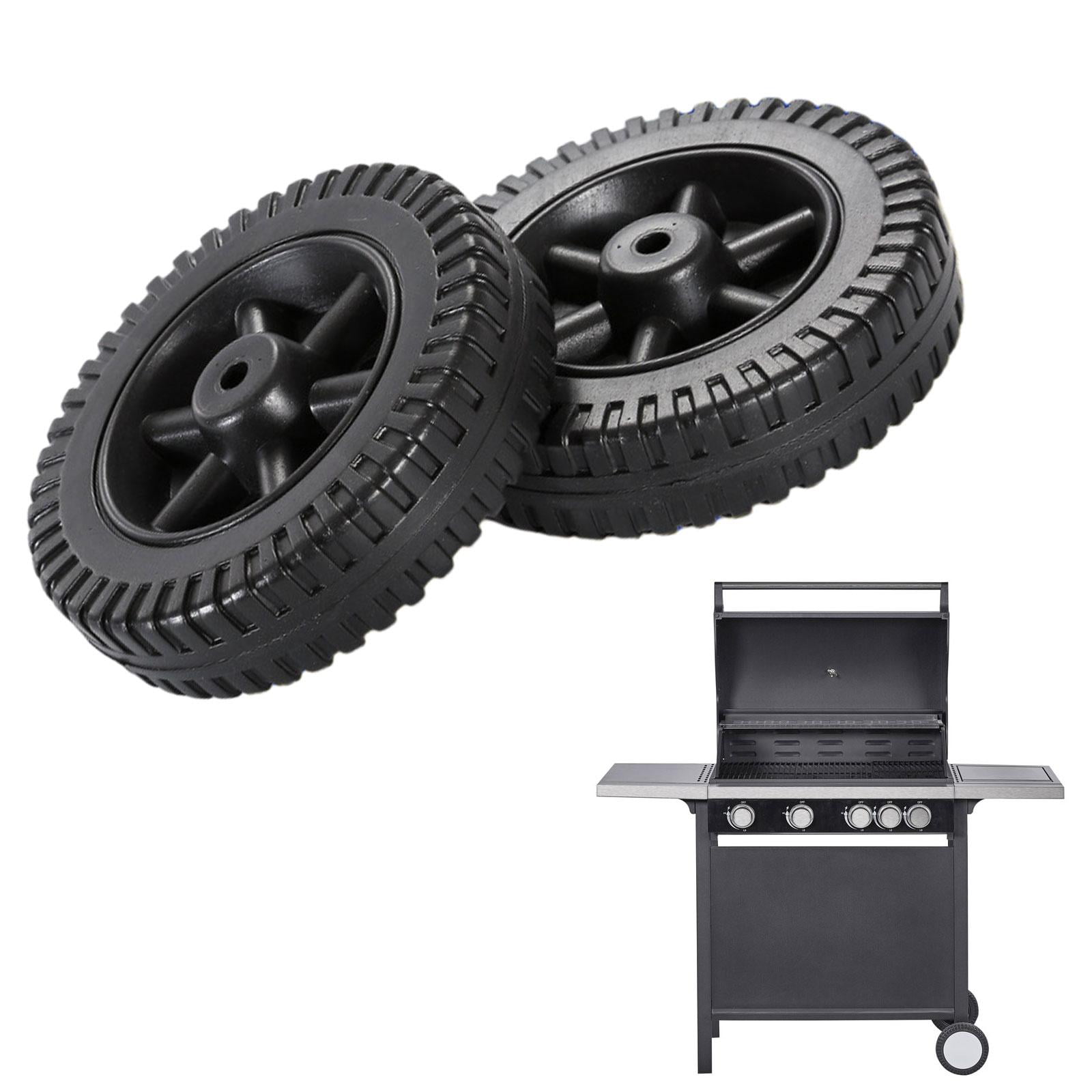 2 Pieces Grill Wheel Hand Truck Tires Dustproof Sandproof Width 4cm  Universal Wheel Replacement 6in for Most Accessory Style B