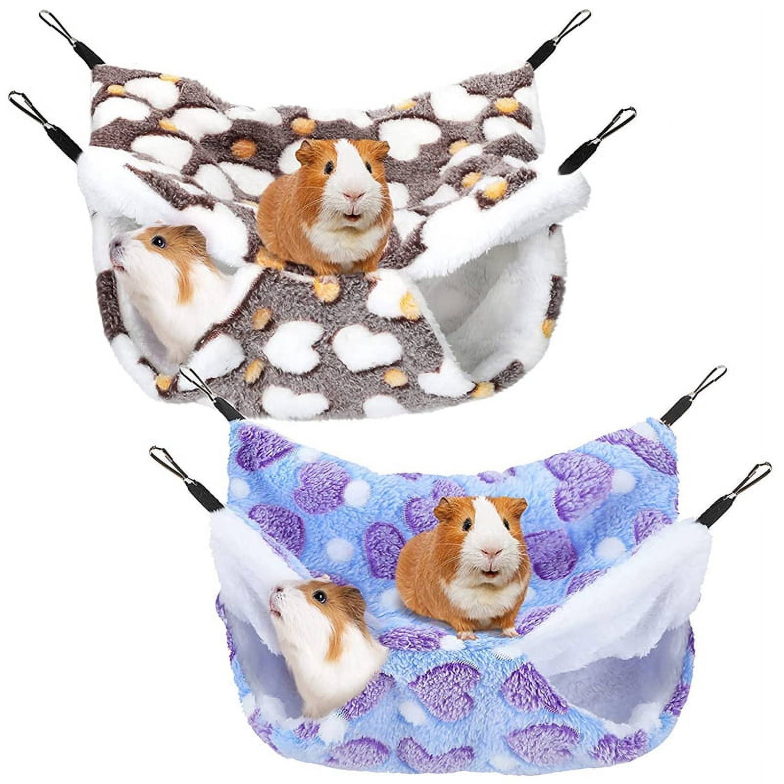 2 Pieces Guinea Pig Rat Hammock Guinea Pig Hamster Ferret Hanging ...