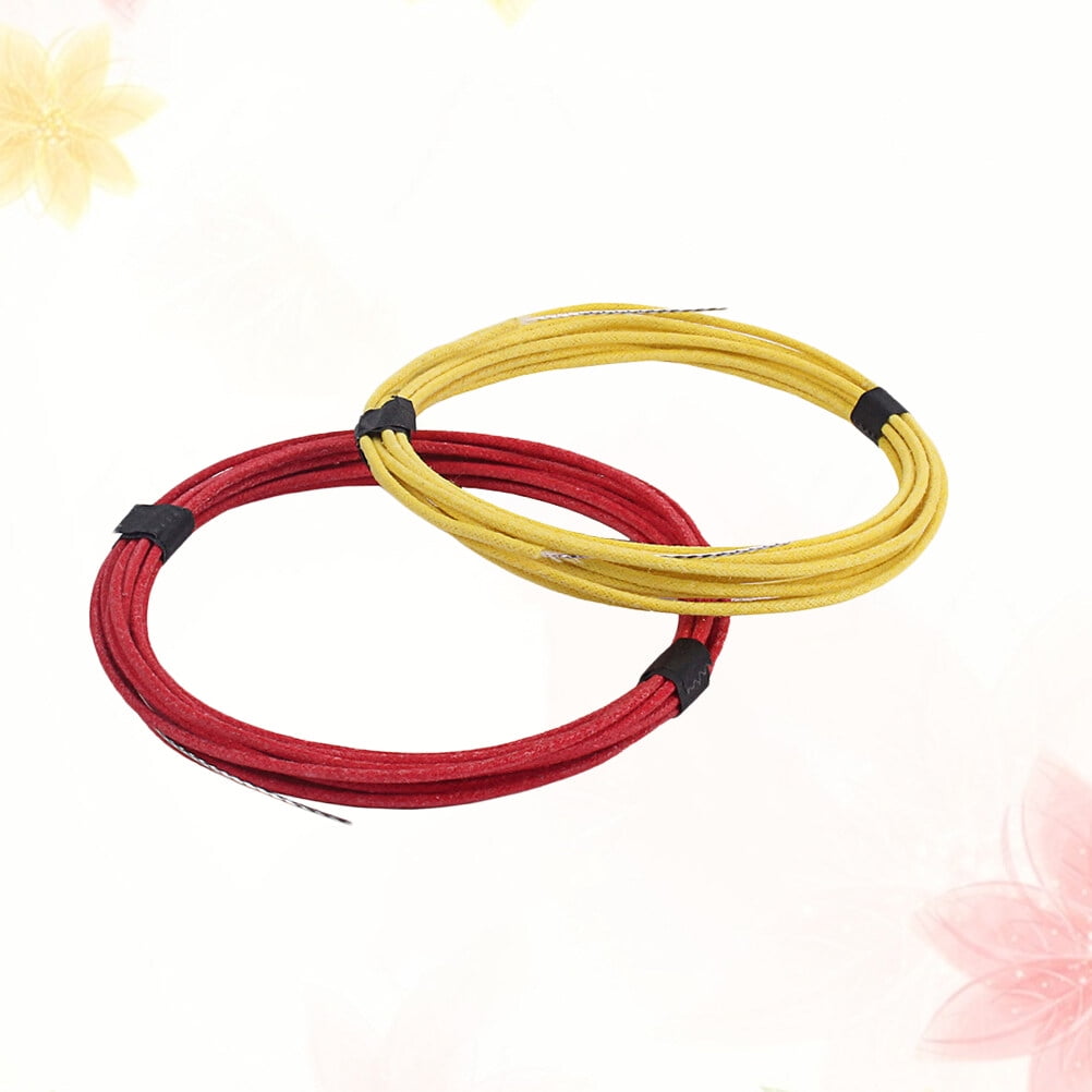 2 Pieces Guitar Pickup Wire Vintage Style Pretinned Cloth PushBack 22
