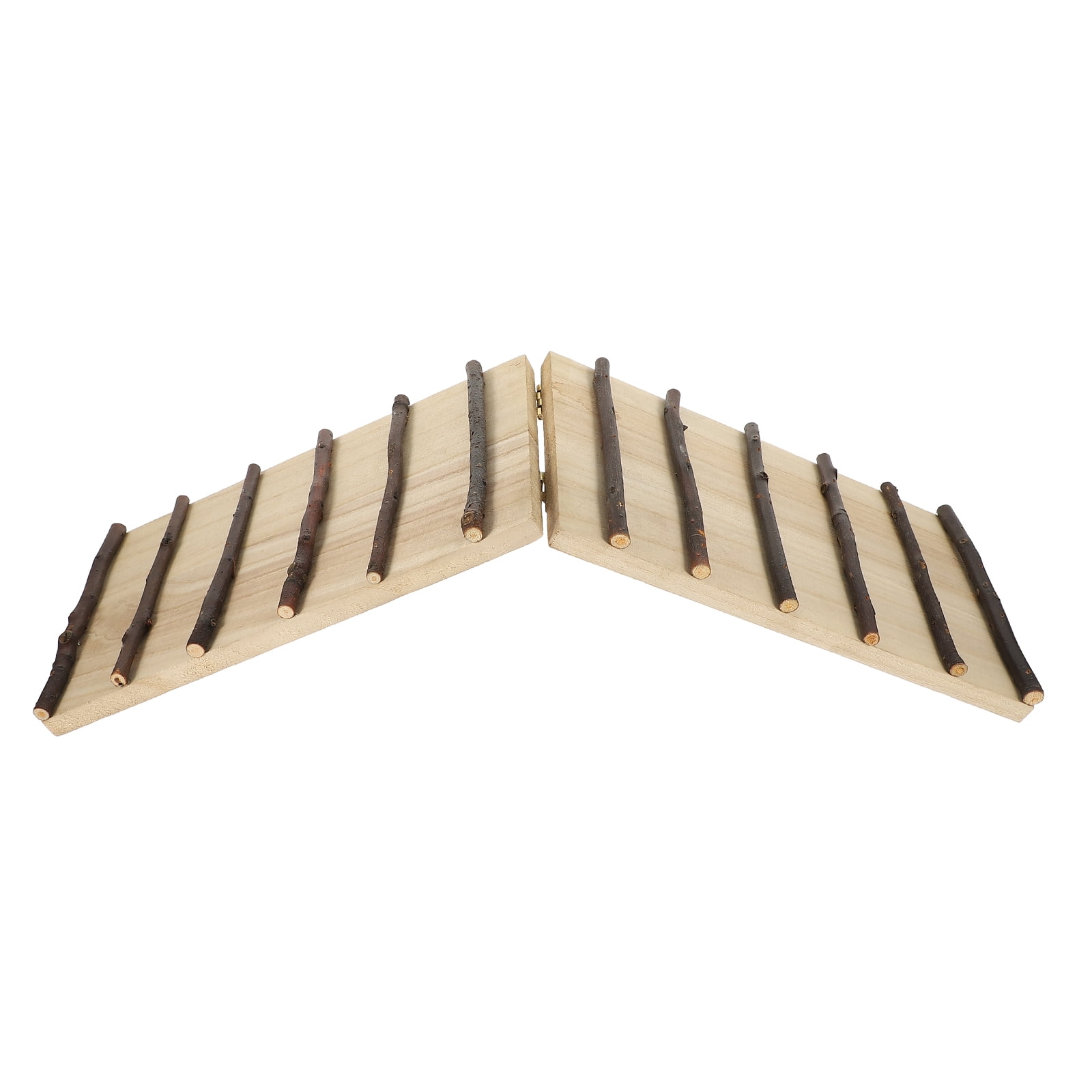 Image showcasing 2 Pieces Hamster Arch Bridge Ladder Pet Toy Cage Decor Small Animal ...